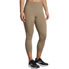 Brooks Sports Women's Method 3/4 Oatmeal Tights Brooks Sports Women's Method 3/4 Oatmeal Tights