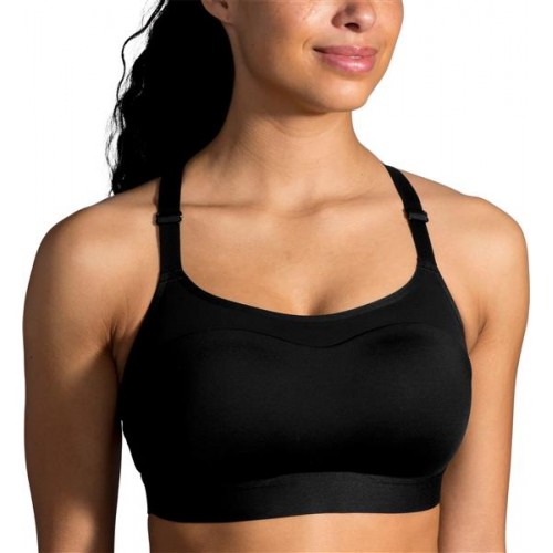 Brooks Women's Dare Racerback Run Black Bra Brooks Women's Dare Racerback Run Black Bra