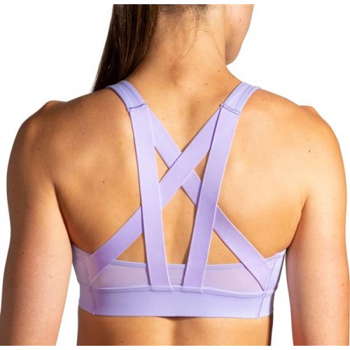 Brooks Women's Drive Plunge Sports Violet Dash Bra Brooks Women's Drive Plunge Sports Violet Dash Bra