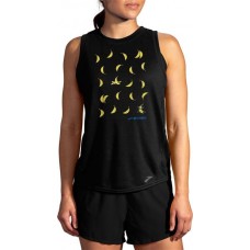 Brooks Women's Graphic Tank Black Top Brooks Women's Graphic Tank Black Top