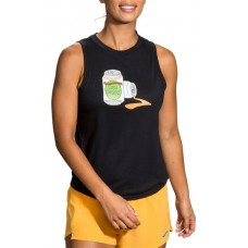 Brooks Women's Run Hoppy Beer Black Tank