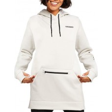 Burton Women's Oak Long Pullover Stout White Heather Hoodie Burton Women's Oak Long Pullover Stout White Heather Hoodie