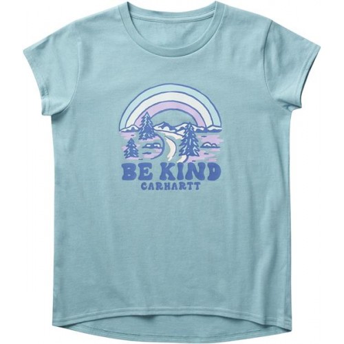 Carhartt Girls' Short Sleeve Be Kind Porcelain Heather T-Shirt Carhartt Girls' Short Sleeve Be Kind Porcelain Heather T-Shirt