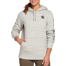 Carhartt Women's Clarksburg Graphic Sleeve Charcoal Nep Hoodie