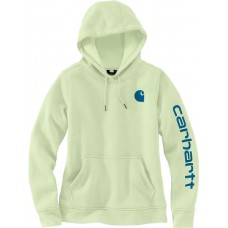 Carhartt Women's Clarksburg Graphic Sleeve Hint of Lime Hoodie