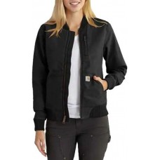 Carhartt Women's Crawford Bomber Black Jacket Carhartt Women's Crawford Bomber Black Jacket