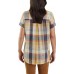 Carhartt Women's Lightweight Twill Plaid Short Sleeve White Truffle Shirt