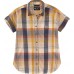 Carhartt Women's Lightweight Twill Plaid Short Sleeve White Truffle Shirt