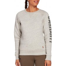 Carhartt Women's Midweight Crewneck Asphalt Heather Nep Sweatshirt