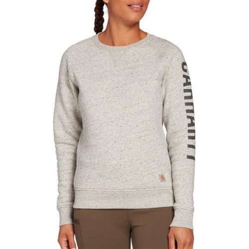 Carhartt Women's Midweight Crewneck Asphalt Heather Nep Sweatshirt Carhartt Women's Midweight Crewneck Asphalt Heather Nep Sweatshirt