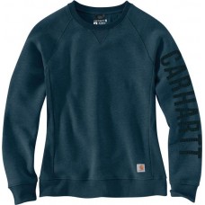 Carhartt Women's Midweight Crewneck Night Blue Heather Sweatshirt