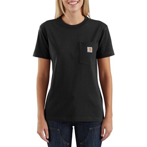 Carhartt Women's Workwear Pocket Black T-Shirt Carhartt Women's Workwear Pocket Black T-Shirt