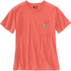 Carhartt Women's Workwear Pocket Electric Coral T-Shirt