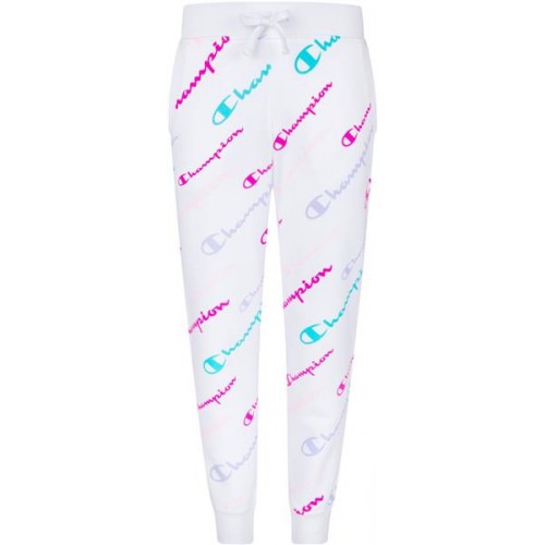 Champion Girls' AOP Logo Script White Jogger Champion Girls' AOP Logo Script White Jogger