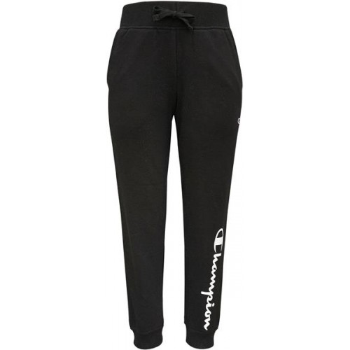 Champion Girls' Script Fleece Jogger Black Pants Champion Girls' Script Fleece Jogger Black Pants