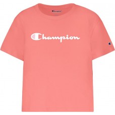 Champion Girls' Solid Boxy Coral Cream T-Shirt Champion Girls' Solid Boxy Coral Cream T-Shirt