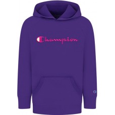 Champion Girls' Solid Raglan Fleece Purple Hoodie Champion Girls' Solid Raglan Fleece Purple Hoodie