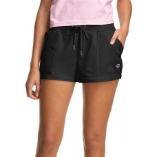 Champion Women's Campus French Terry Black Shorts
