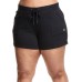 Champion Women's Campus French Terry Black Shorts