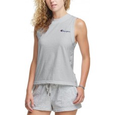 Champion Women's Crewneck Tank Oxford Grey Top