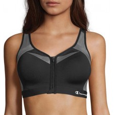 Champion Women's Motion Control Zip Sports Black Bra Champion Women's Motion Control Zip Sports Black Bra
