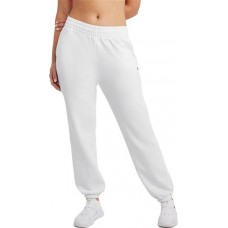 Champion Women's Powerblend Boyfriend Sweat White Pants