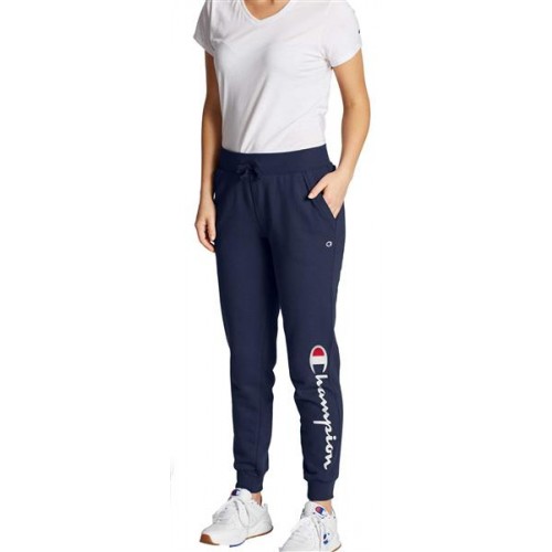 Champion Women's PowerBlend Fleece Jogger Navy Pants Champion Women's PowerBlend Fleece Jogger Navy Pants