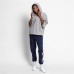 Champion Women's Powerblend Fleece Print Grey Aop Hoodie