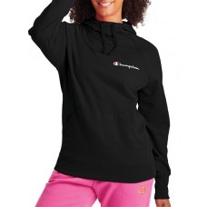 Champion Women's Powerblend Small Script Black Hoodie
