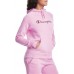 Champion Women's Script Logo Powerblend Fleece Paper Orchid Hoodie