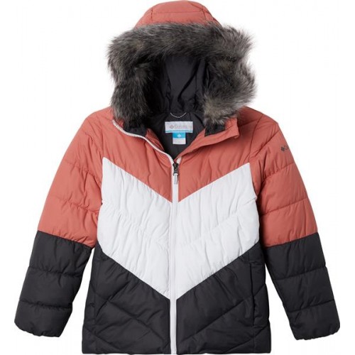 Columbia Girls' Arctic Blast Insulated Dark Coral/Shark Jacket Columbia Girls' Arctic Blast Insulated Dark Coral/Shark Jacket