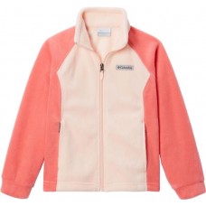 Columbia Girls' Benton Springs Fleece Blush Pink/Peach Blossom Jacket Columbia Girls' Benton Springs Fleece Blush Pink/Peach Blossom Jacket