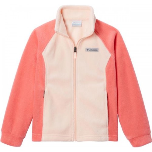 Columbia Girls' Benton Springs Fleece Blush Pink/Peach Blossom Jacket Columbia Girls' Benton Springs Fleece Blush Pink/Peach Blossom Jacket