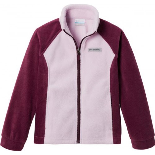 Columbia Girls' Benton Springs Fleece Marionberry/Aura Jacket Columbia Girls' Benton Springs Fleece Marionberry/Aura Jacket