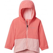Columbia Girls' Rain-Zilla Rain Salmon/Pink Sand Jacket Columbia Girls' Rain-Zilla Rain Salmon/Pink Sand Jacket