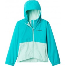 Columbia Girls' Rain-Zilla Rain Tropic Water/Mint Cay Jacket Columbia Girls' Rain-Zilla Rain Tropic Water/Mint Cay Jacket