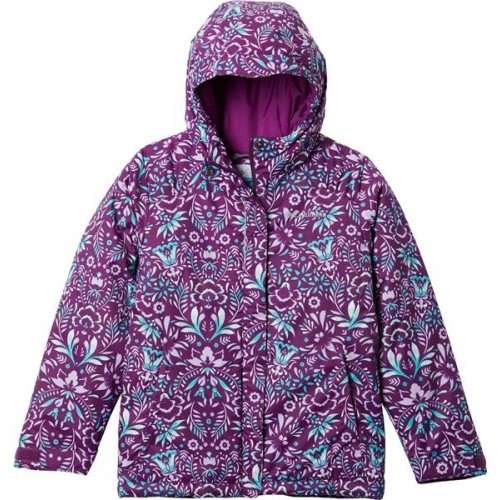 Columbia Toddler Girls' Horizon Ride Plum Folk Floral Print Jacket Columbia Toddler Girls' Horizon Ride Plum Folk Floral Print Jacket