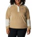 Columbia Women's Benton Springs Crop Fleece Beach/Chalk Pullover Columbia Women's Benton Springs Crop Fleece Beach/Chalk Pullover