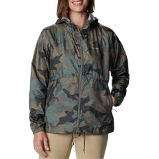 Columbia Women's Flash Forward Windbreaker Cypress Trad Camo Print Jacket