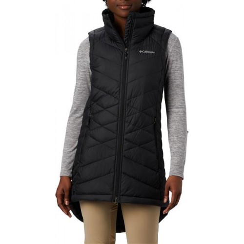 Columbia Women's Heavenly Long Black Vest Columbia Women's Heavenly Long Black Vest