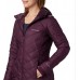 Columbia Women's Heavenly Long Hooded Black Cherry Jacket