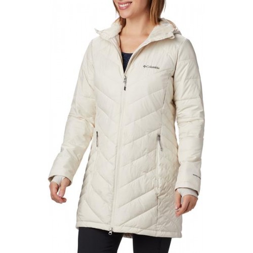 Columbia Women's Heavenly Long Hooded Chalk Jacket Columbia Women's Heavenly Long Hooded Chalk Jacket