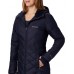 Columbia Women's Heavenly Long Hooded Dark Nocturnal Jacket