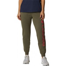 Columbia Women's Logo Fleece Stone Green Joggers