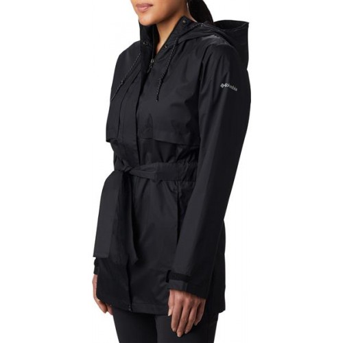 Columbia Women's Pardon My Trench Rain Black Jacket Columbia Women's Pardon My Trench Rain Black Jacket