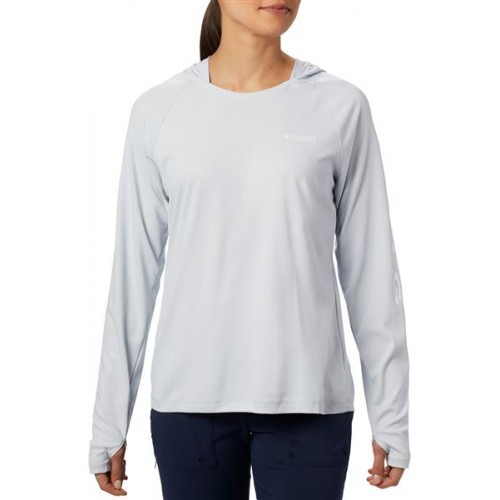 Columbia Women's PFG Tidal Deflector Cirrus Grey Hoodie Columbia Women's PFG Tidal Deflector Cirrus Grey Hoodie