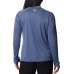 Columbia Women's PFG Tidal Tee II Long Sleeve Bluestone/Red Spark Logo Shirt Columbia Women's PFG Tidal Tee II Long Sleeve Bluestone/Red Spark Logo Shirt
