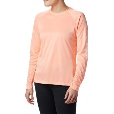Columbia Women's PFG Tidal Tee II Long Sleeve Tiki Pink Shirt