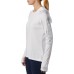Columbia Women's PFG Tidal Tee White/Cirrus Grey Logo Hoodie
