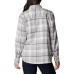Columbia Women's Pine Street Stretch Flannel Columbia Grey Plaid Shirt Columbia Women's Pine Street Stretch Flannel Columbia Grey Plaid Shirt